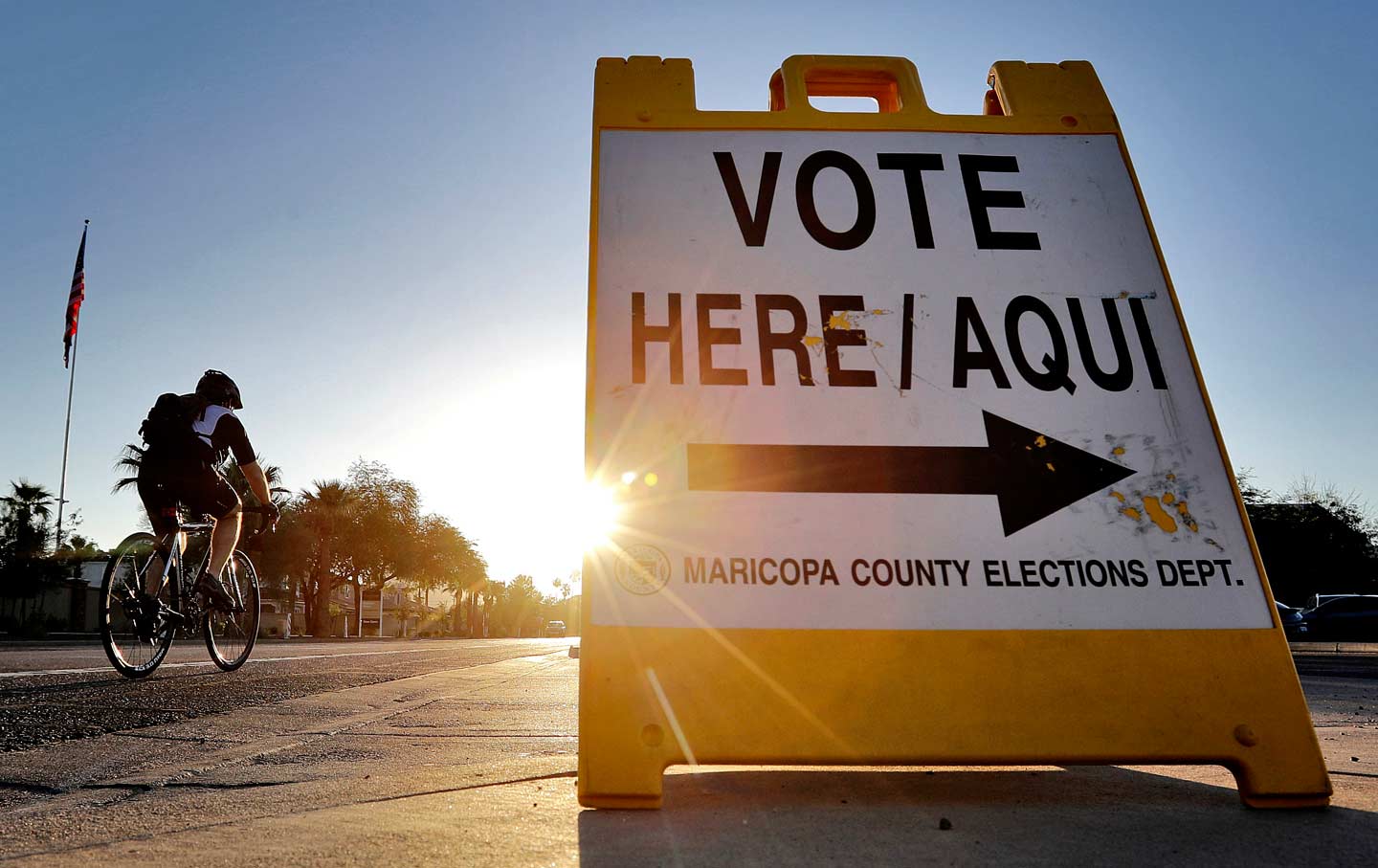 Maricopa County elections sign