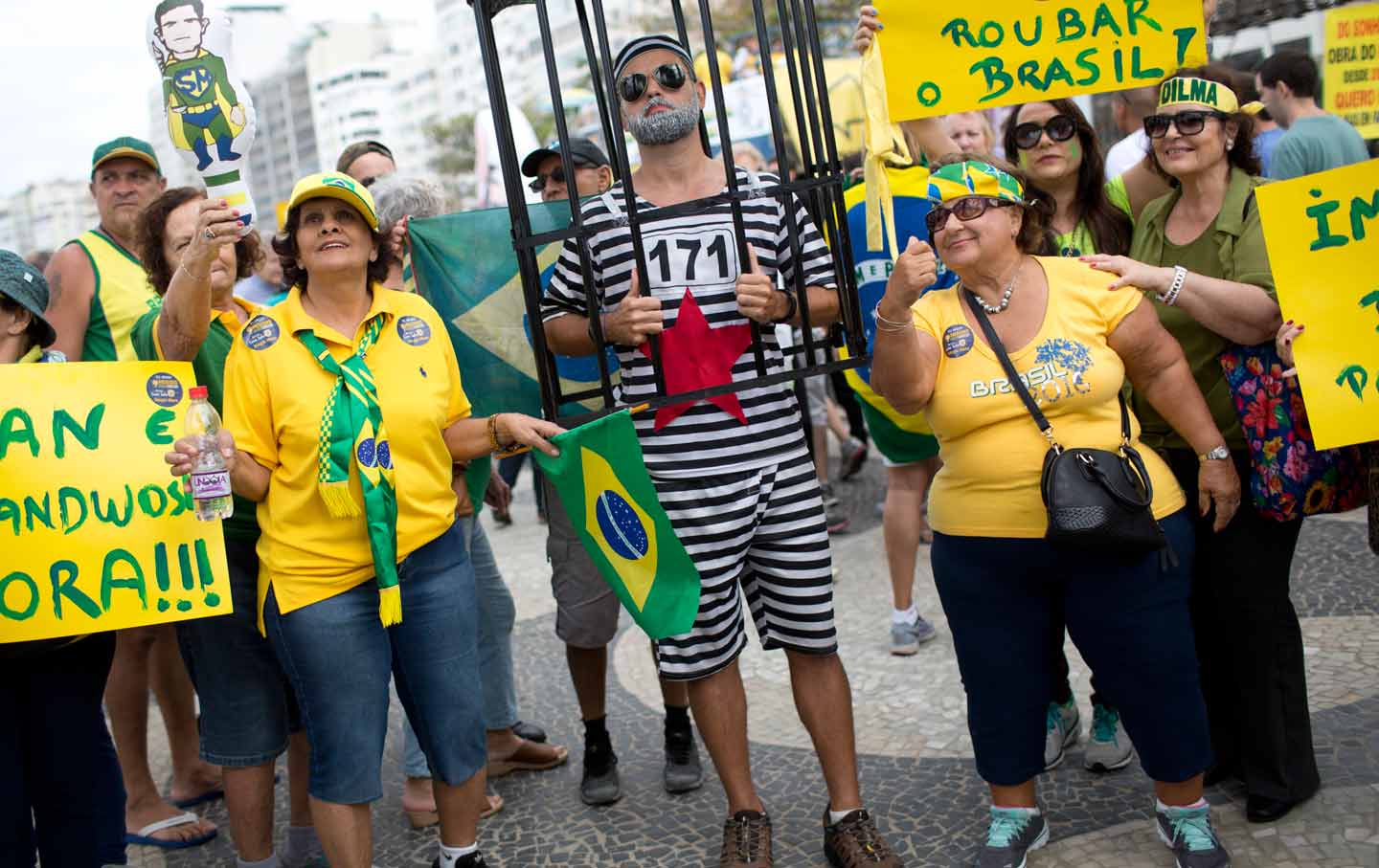Rio Copacabana Protest
