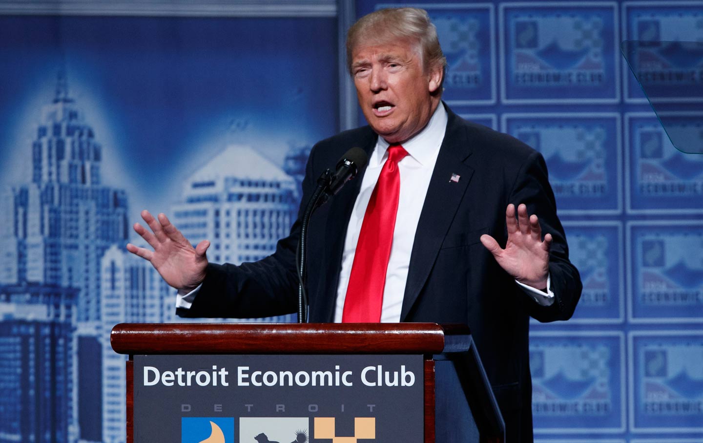 Trump speaks at Detroit Economic Club