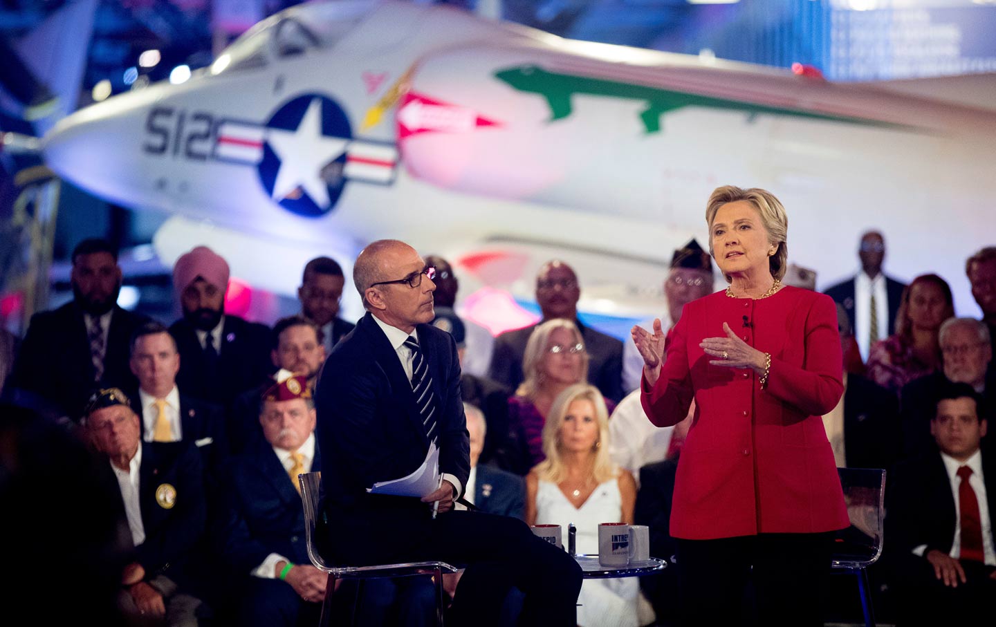 Hillary speaks at Commander in Chief Forum