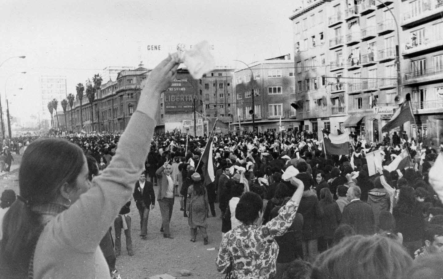 Anti-Marxist protest in Chile 1973