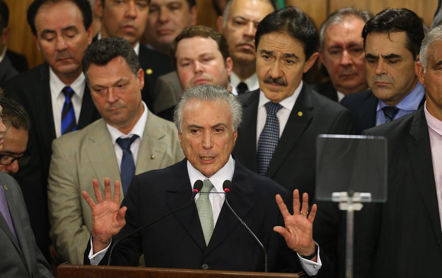 Michel Temer and his cabinet