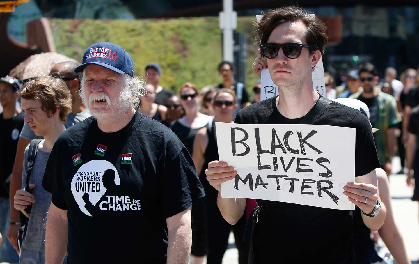 White BLM Protester