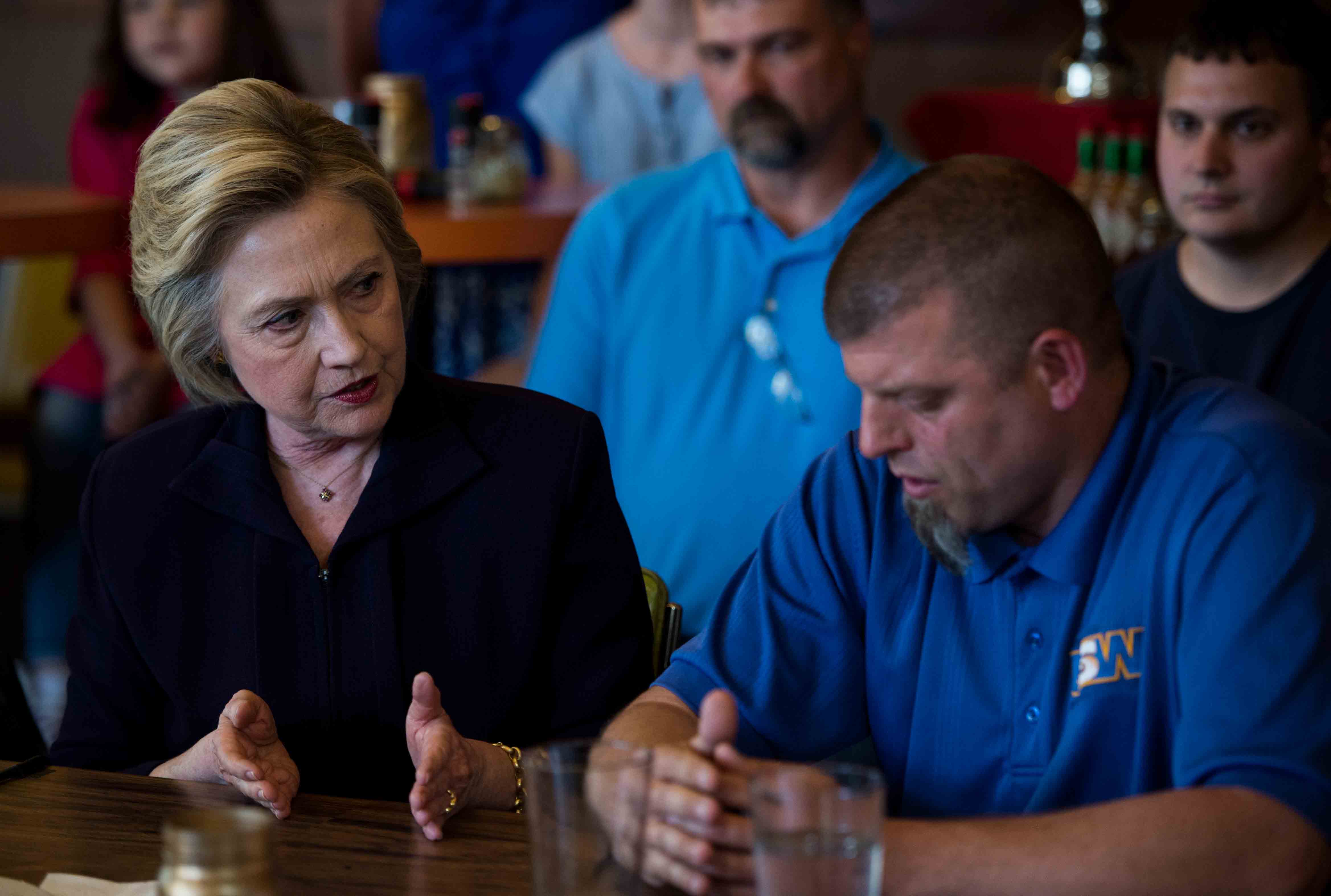 Hillary Clinton and Steel Worker