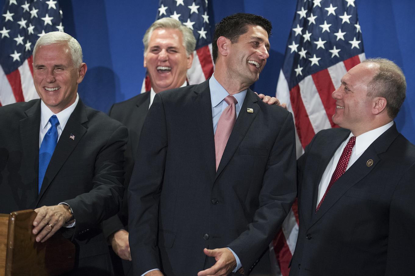 Republicans laugh