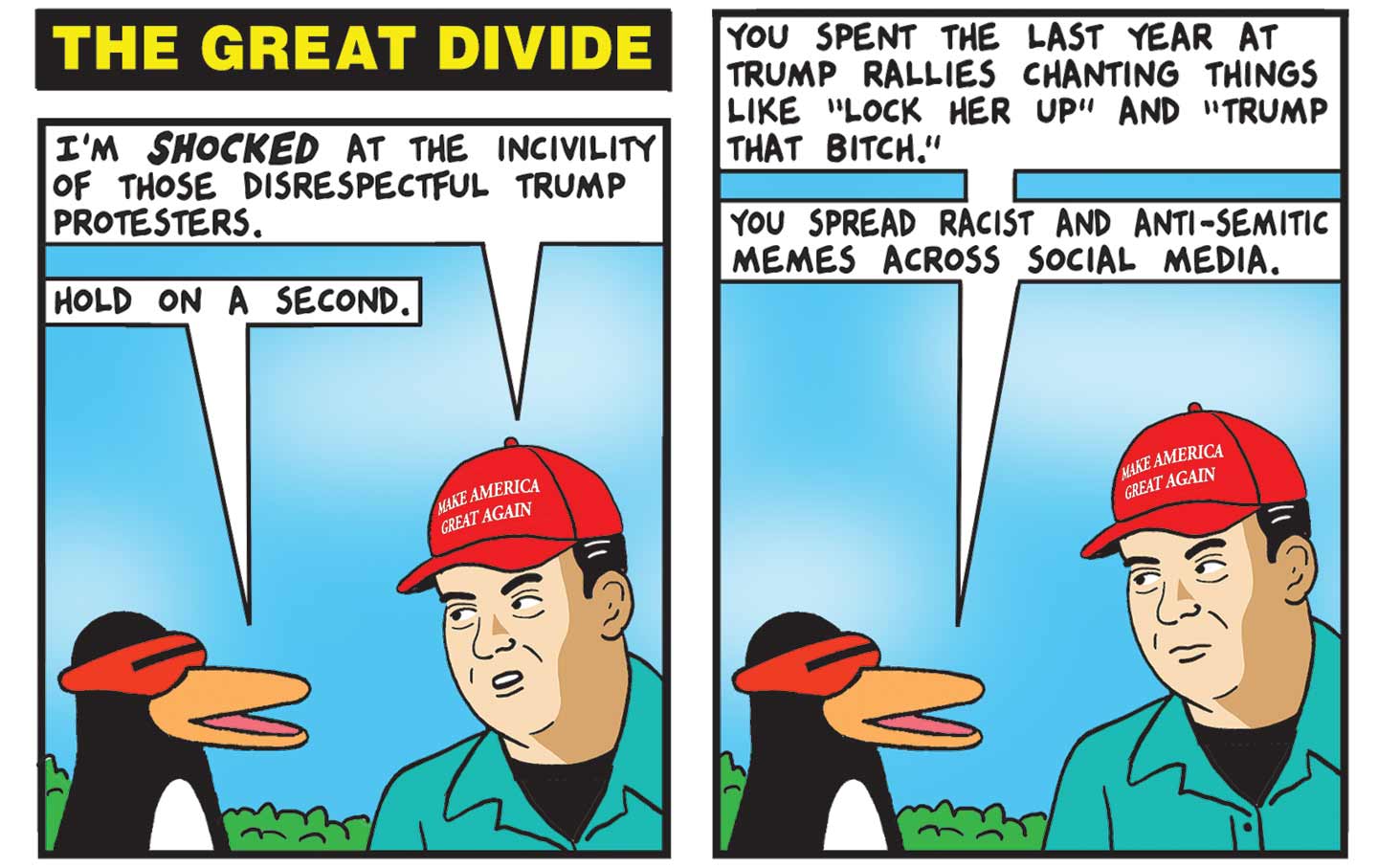 Tom Tomorrow cartoon