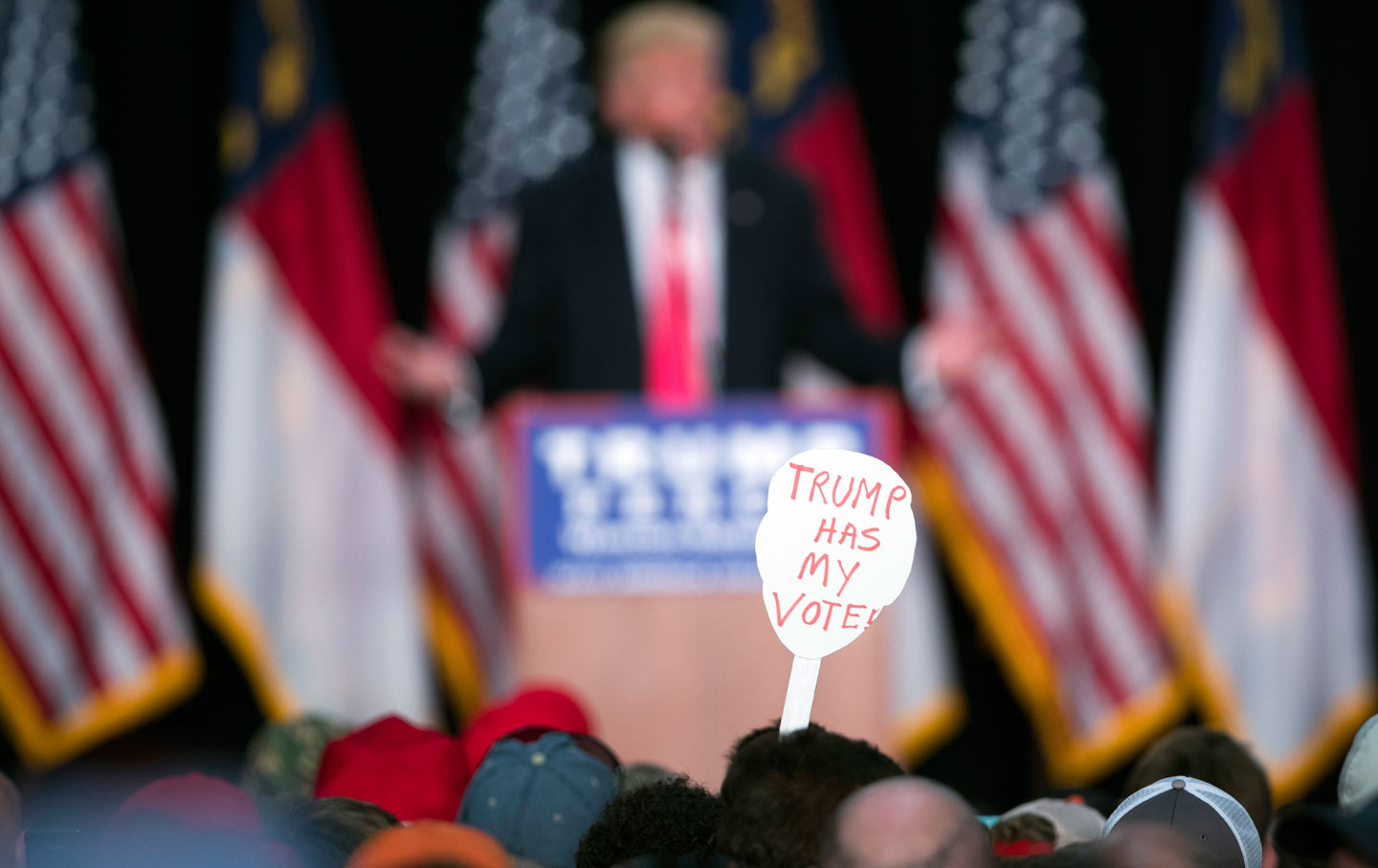 White Trump Rally