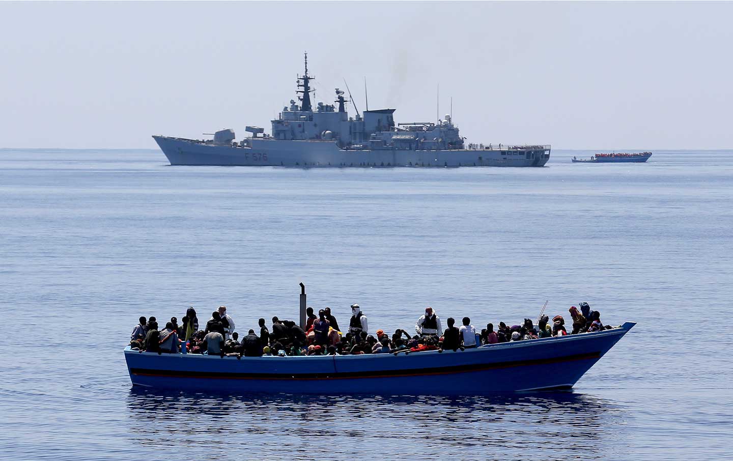 African Migrants Awaiting Pickup
