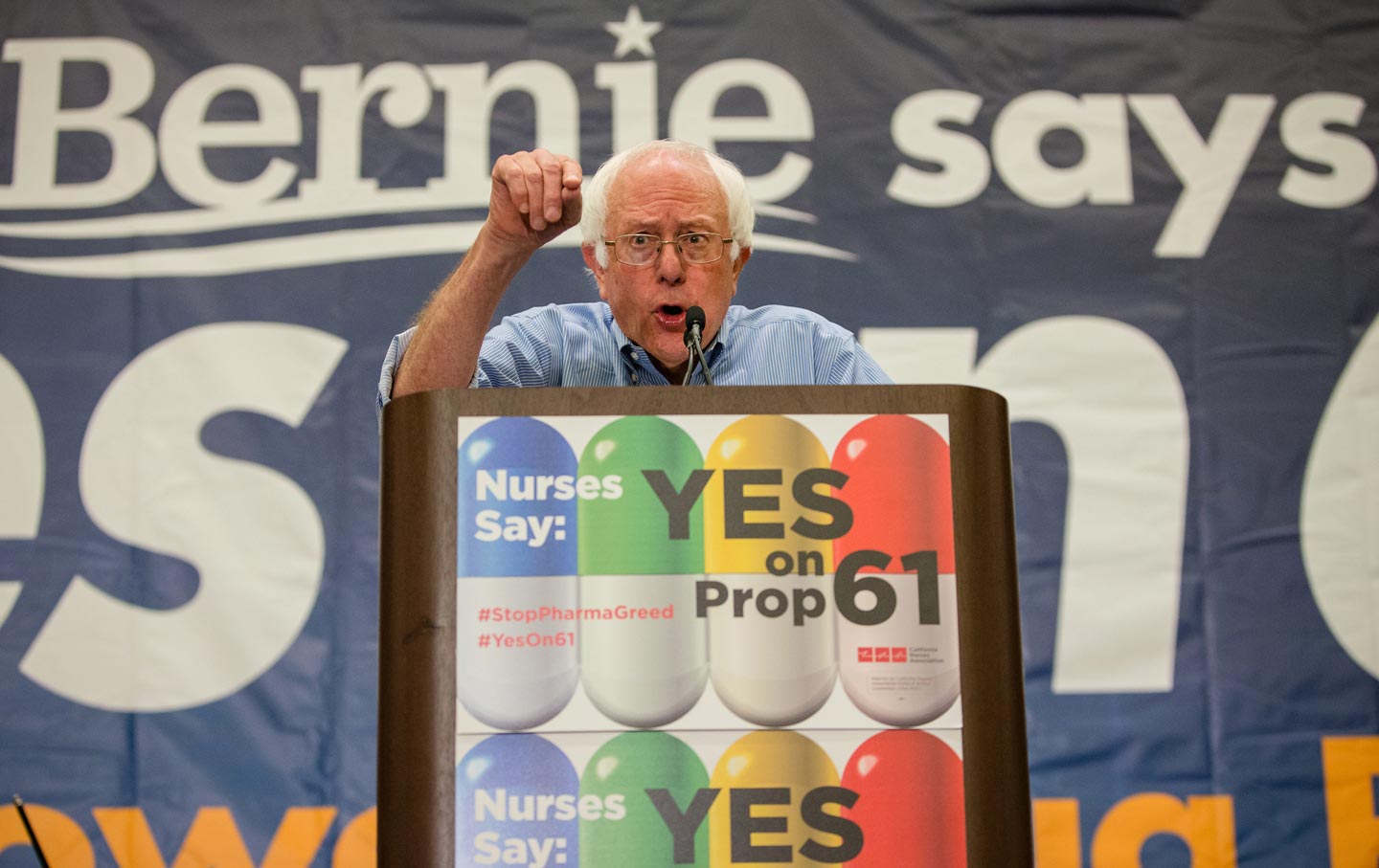 Bernie Sanders Yes on 61