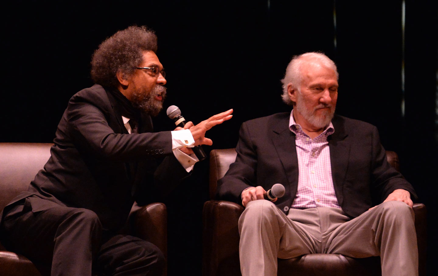 Coach Popovich and Cornel West