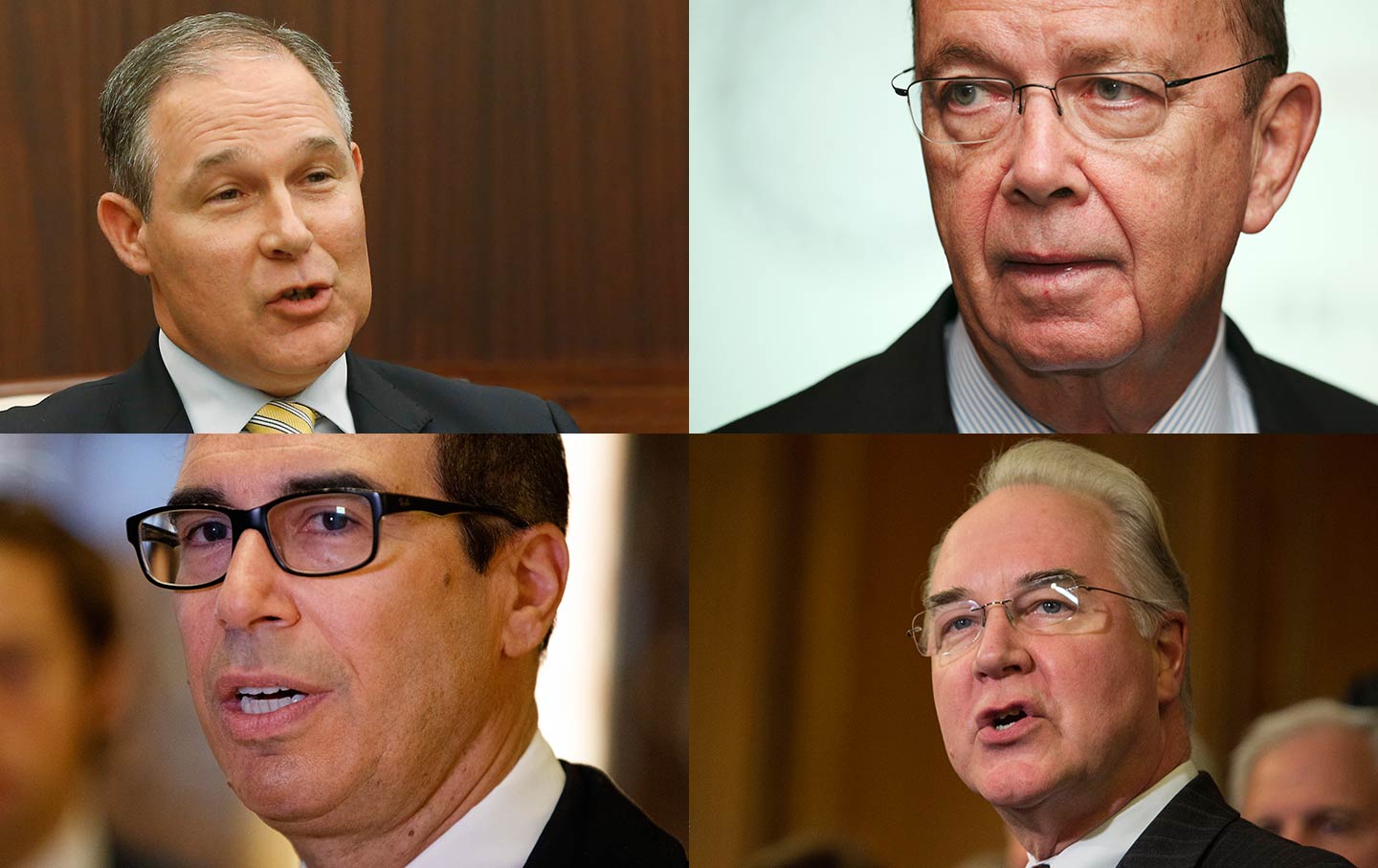 Pruitt, Ross, Price, Mnuchin