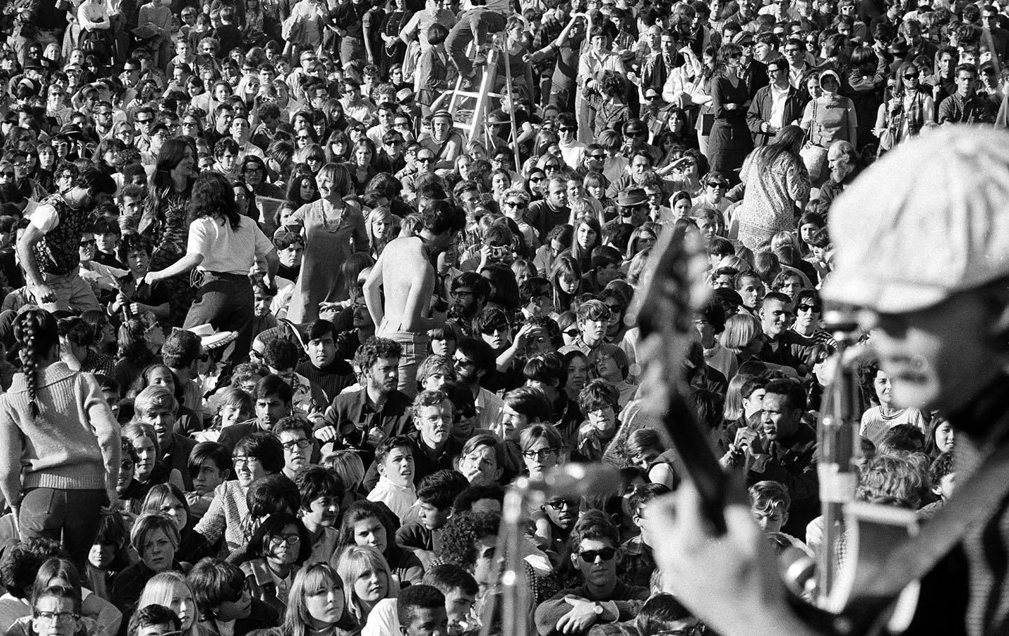 Protesters at the Human Be-In, San Francisco 1967