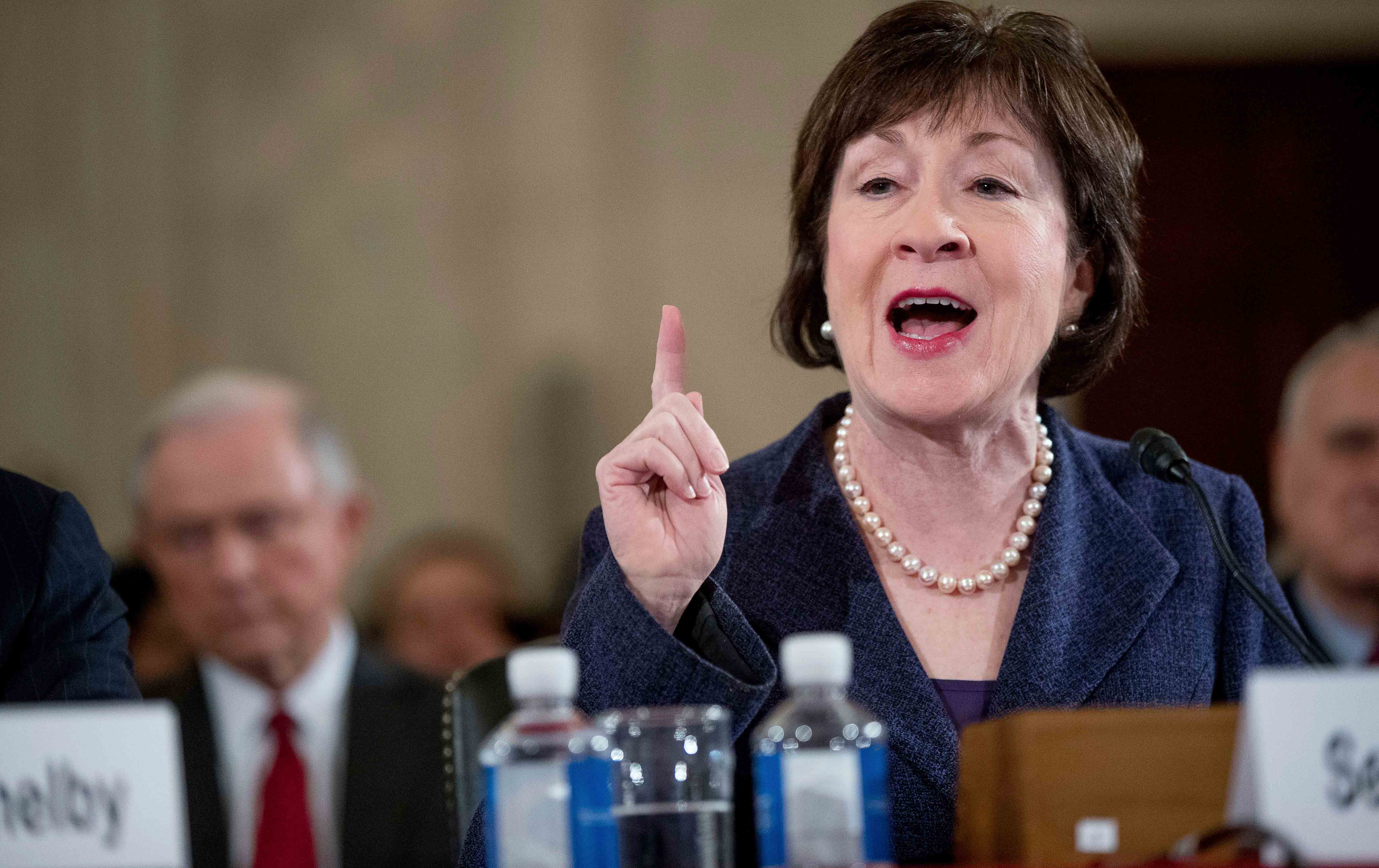 Senator Susan Collins.