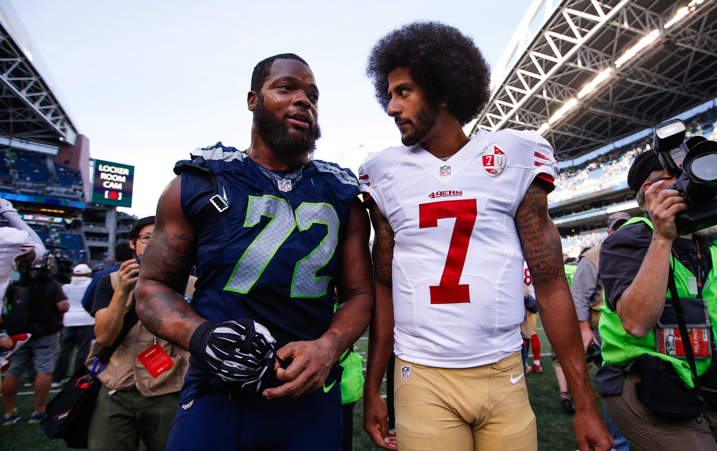 Michael Bennett and Colin Kaepernick