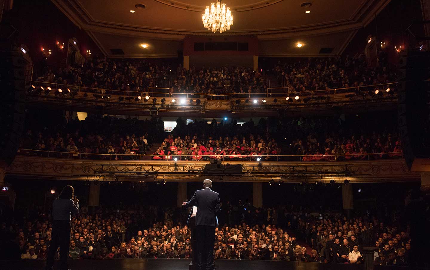 Mayor De Blasio at the Apollo