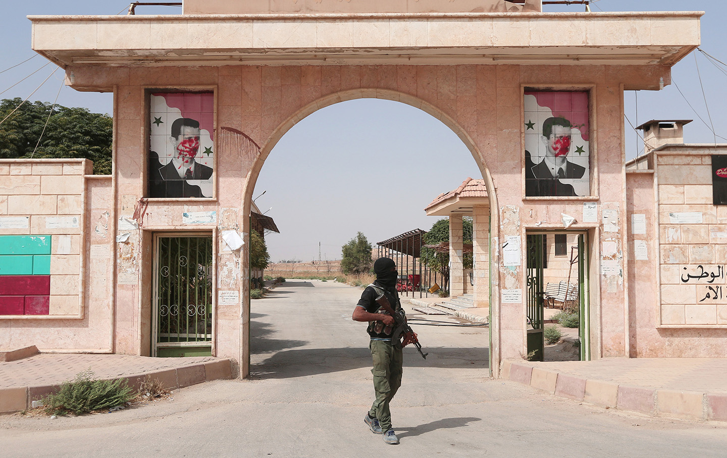 Kurdish figher in Hasaka, Syria