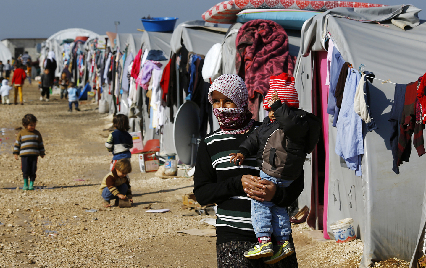 Kurdish refugees from Kobani