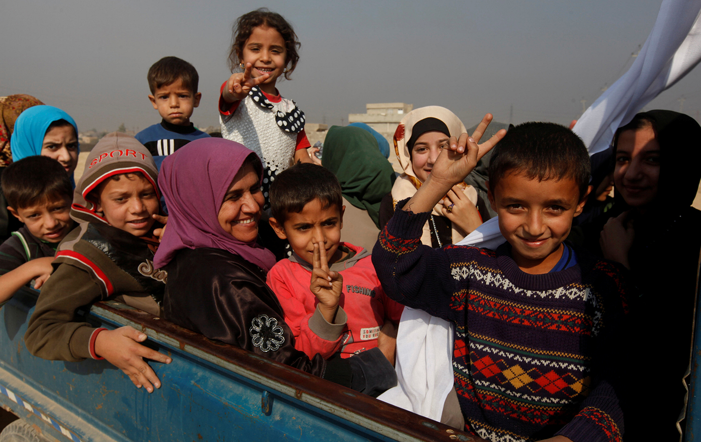 Refugees fleeing clashes in Iraq