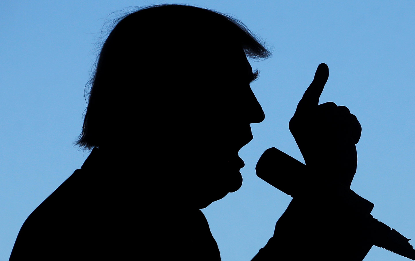 Trump silhouette