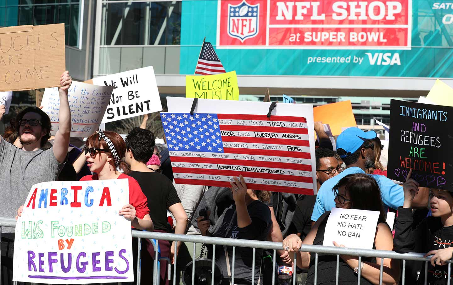 Super Bowl protest