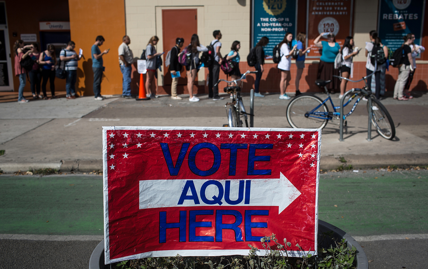 Texas polling station