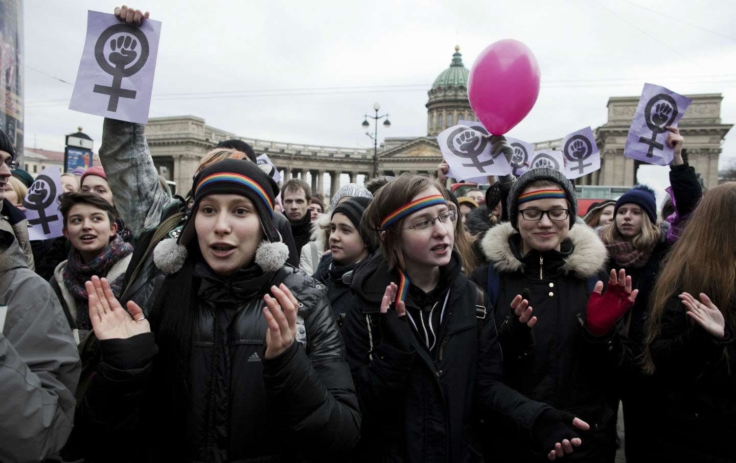 International Womens Day Russia Protests