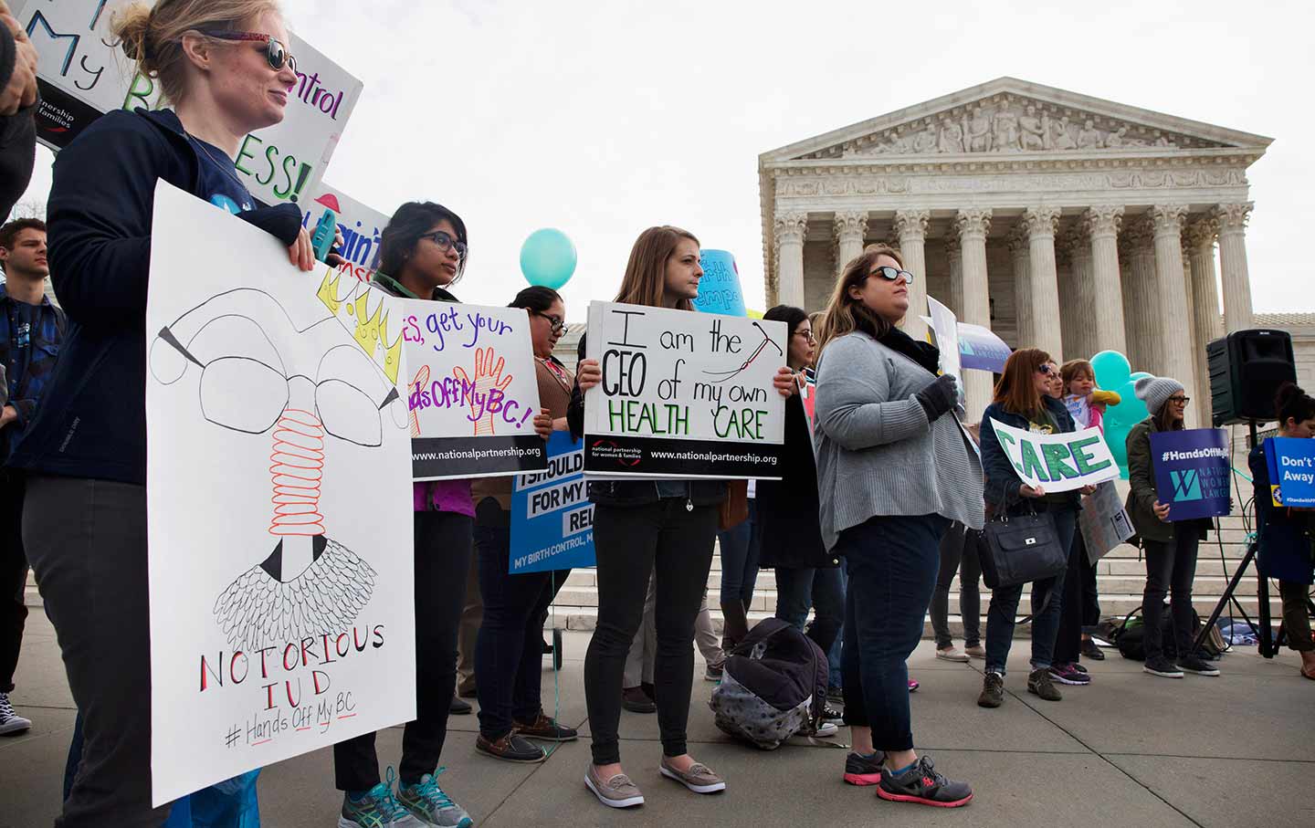 Supreme Court Birth Control Rally