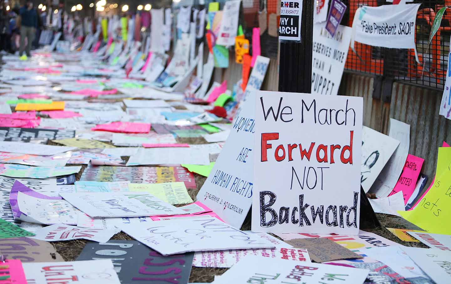 womens march signs