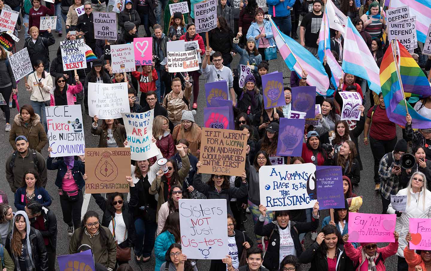 international womens day march