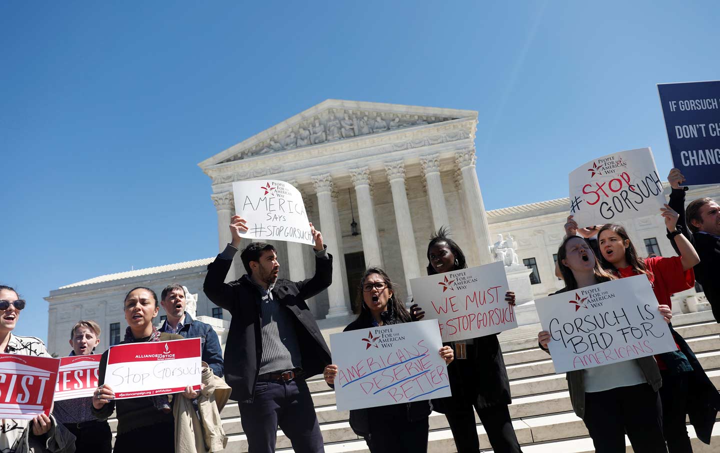 Neil Gorsuch protesters