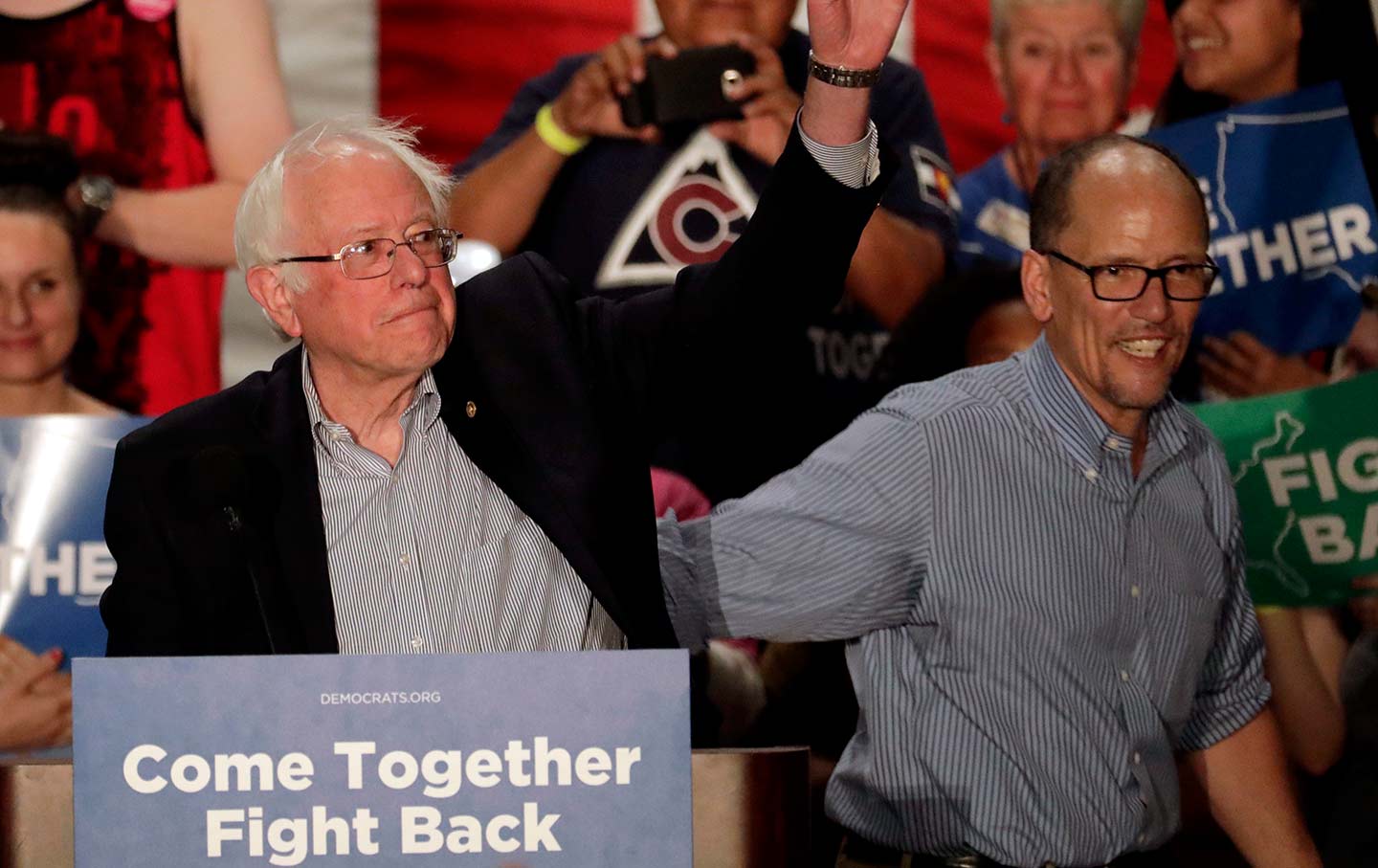 Bernie Sanders and Tom Perez