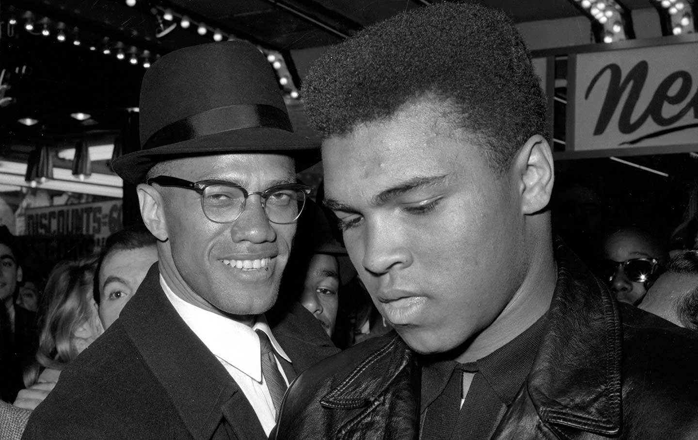 Malcolm X and Muhammad Ali