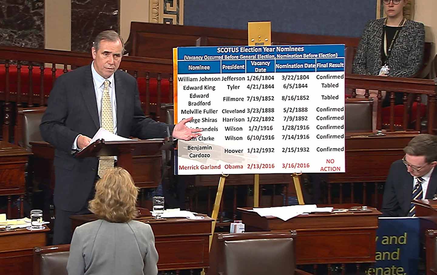 Senator Jeff Merkley filibusters
