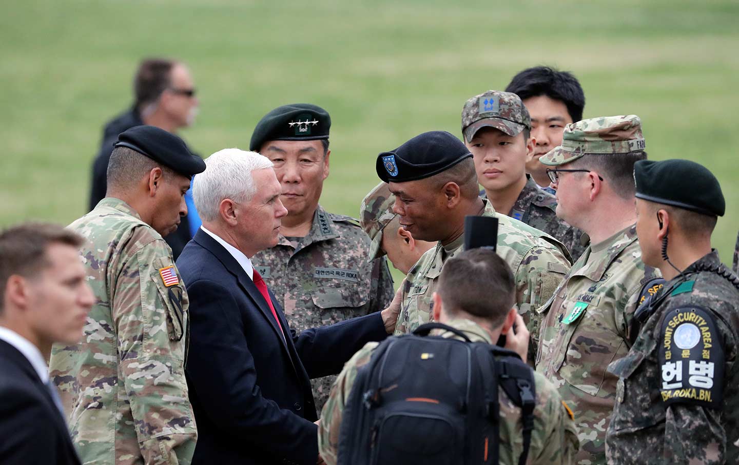 Mike Pence at the DMZ in Korea