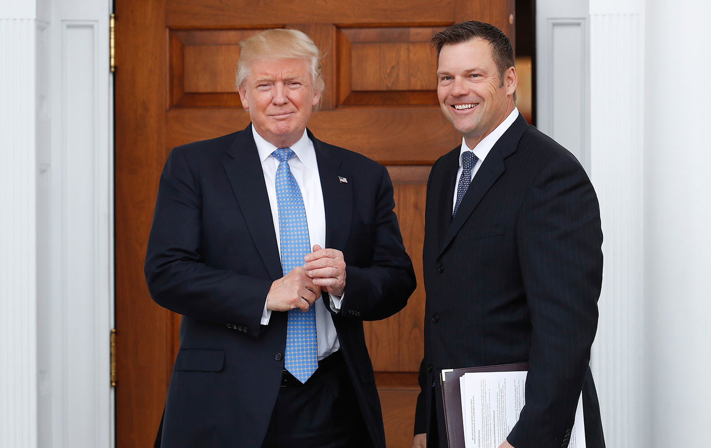 Donald Trump and Kris Kobach