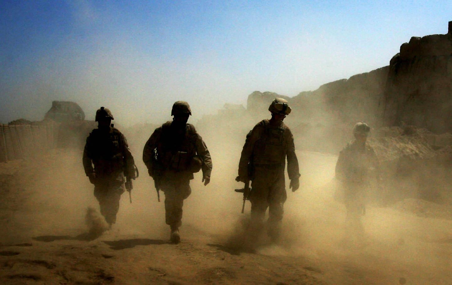 American troops on patrol in Afghanistan