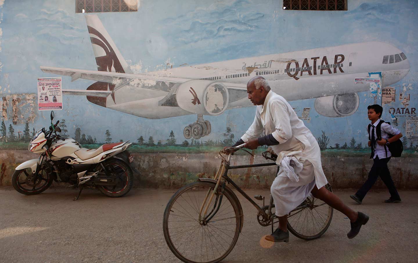 Qatar Airways advertisement in Nepal