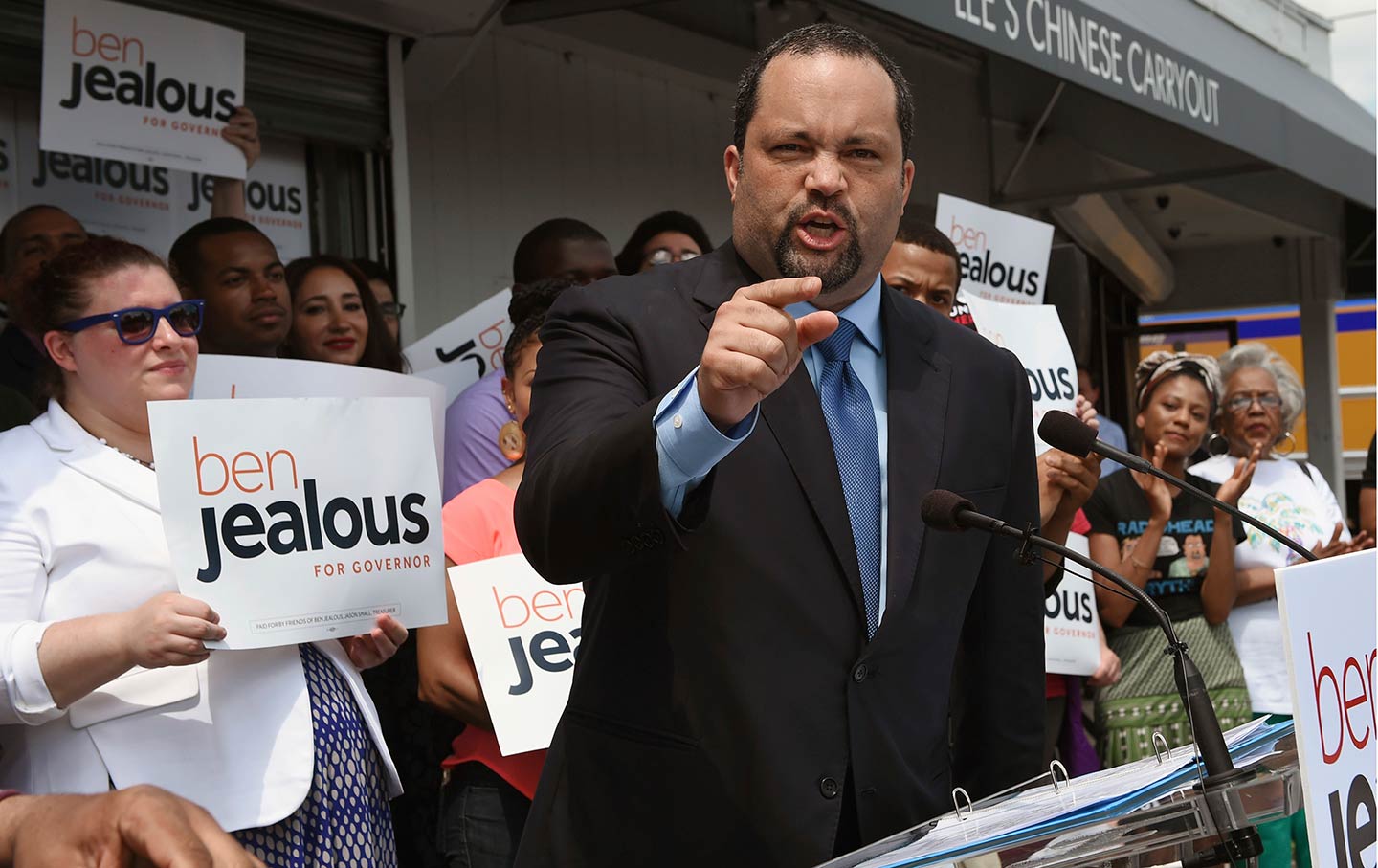 Ben Jealous in West Baltimore