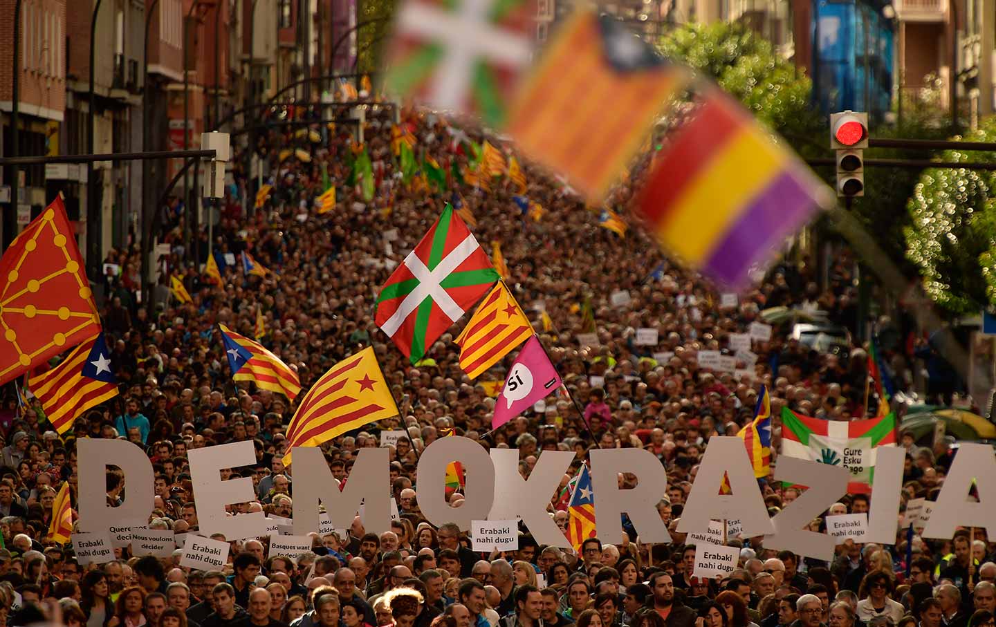 A pro-independence rally