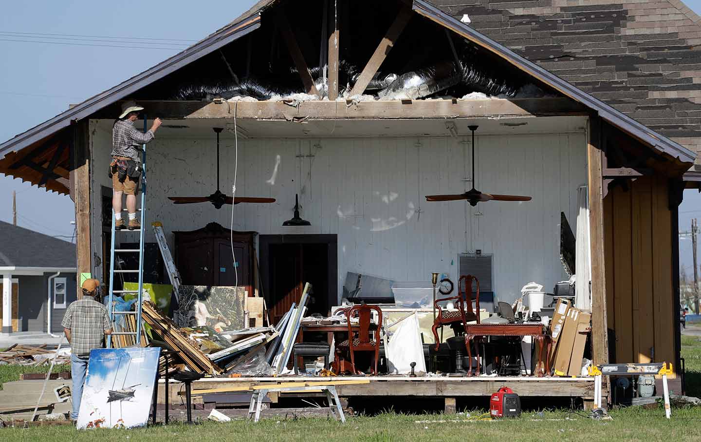 Damaged home in Texas
