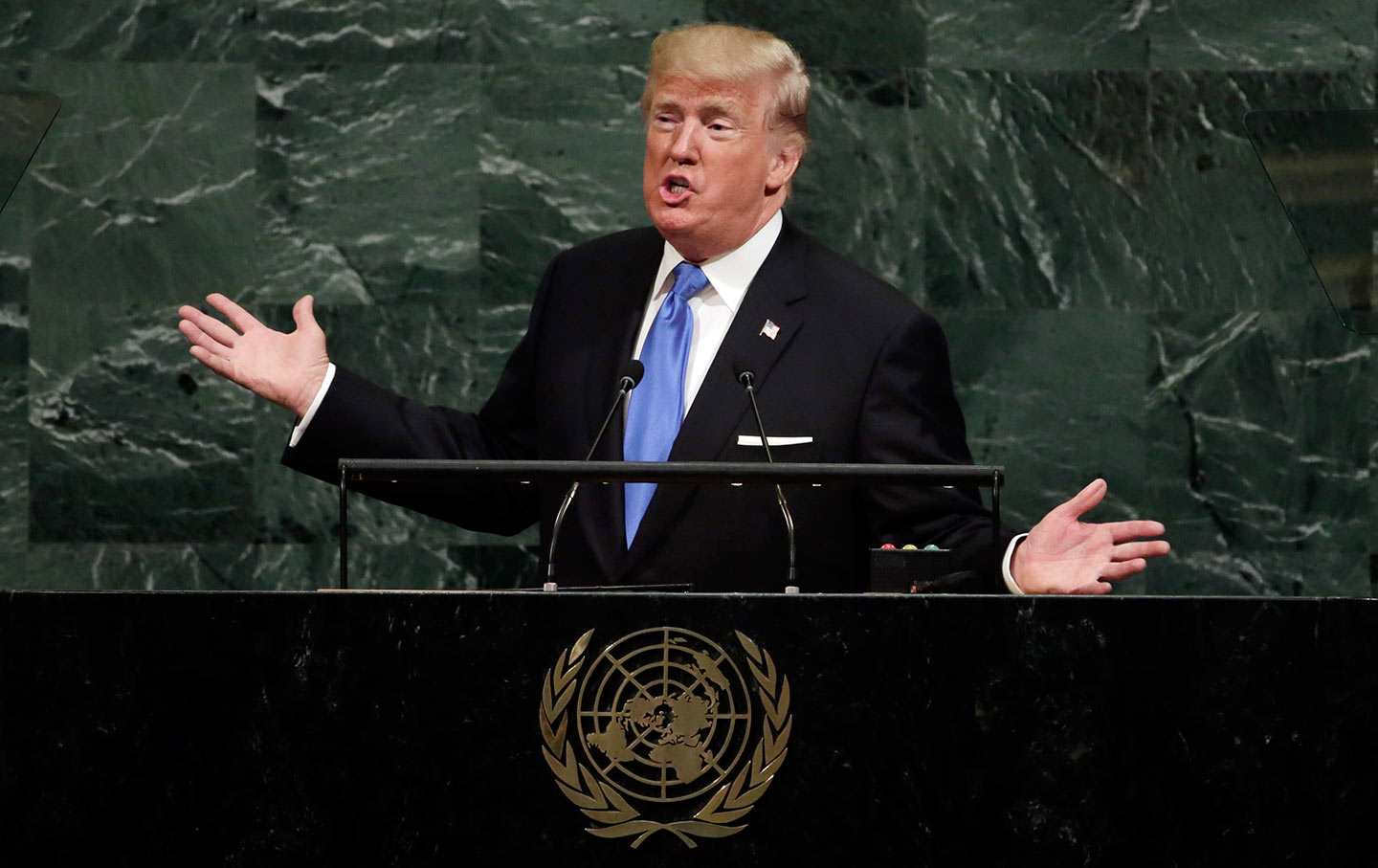 Trump addresses the UN