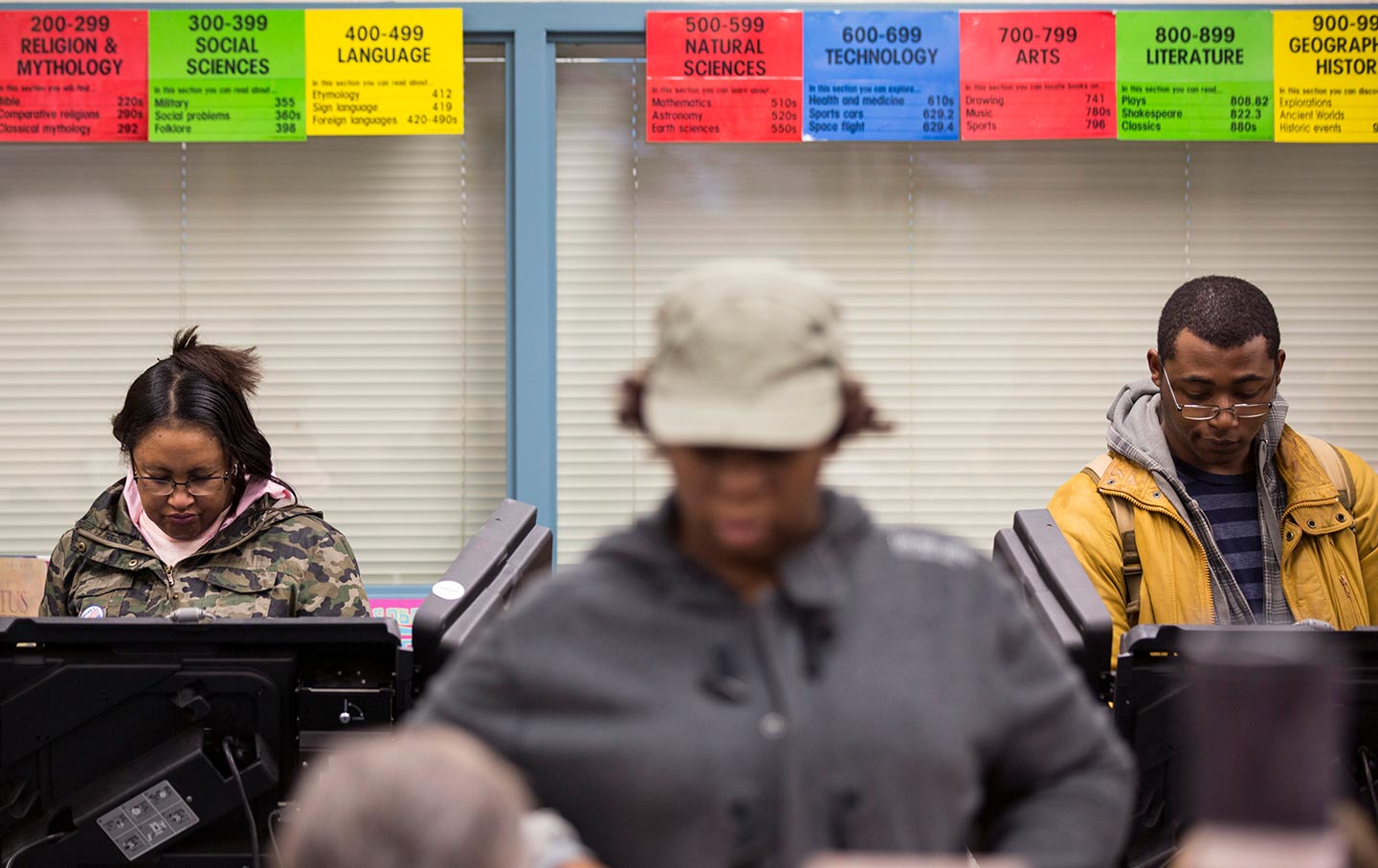 Black Voters Casting Ballots