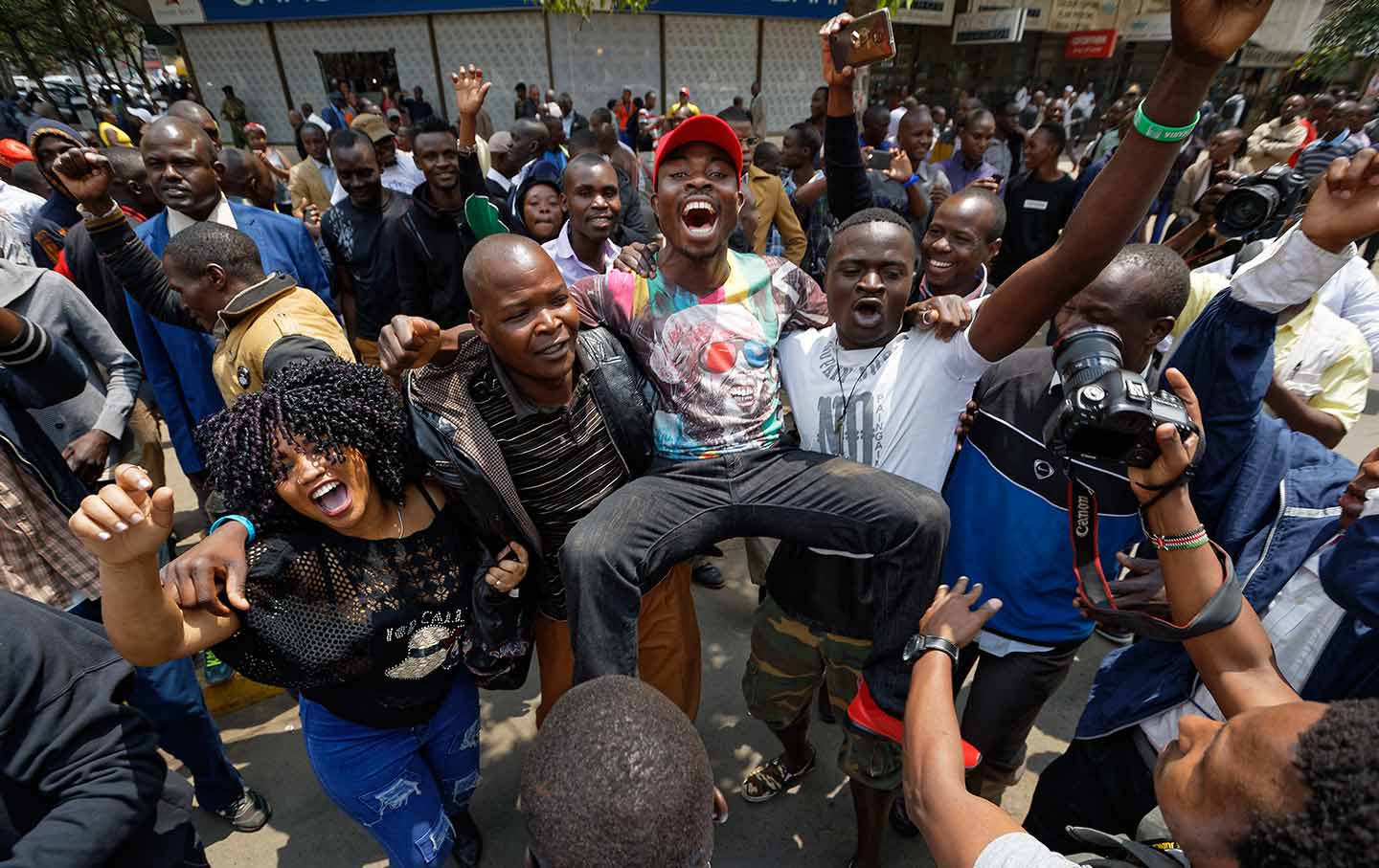 Raila Odinga Supporters Celebrate
