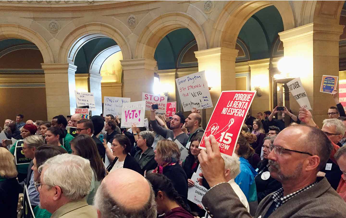 Minnesota wage protest