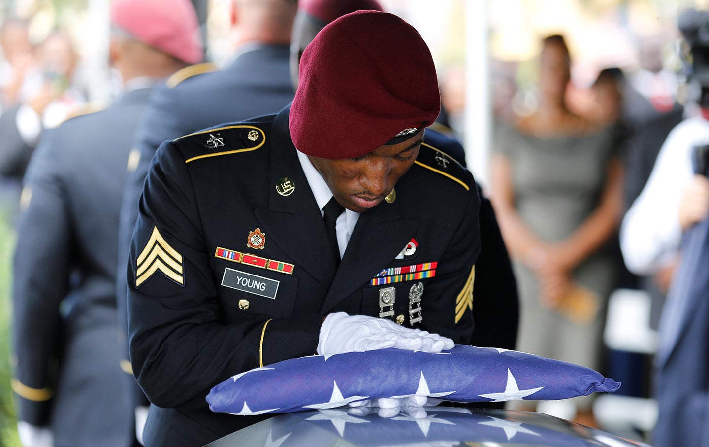 Army Sergeant La David Johnson's Coffin