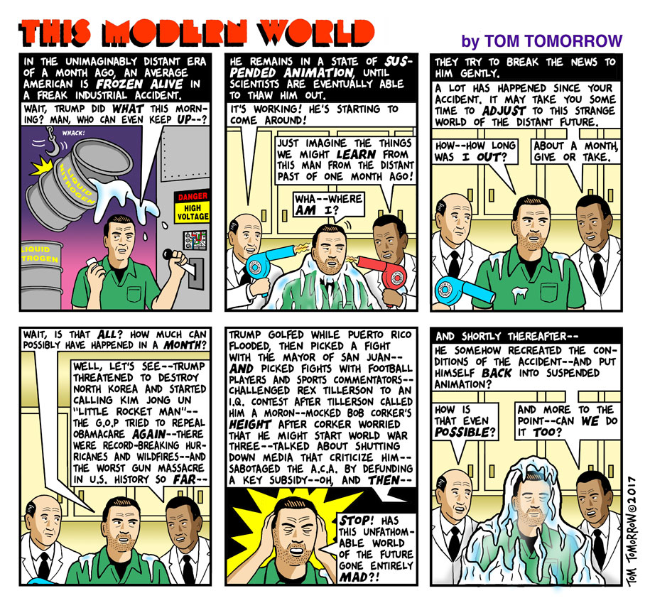 Tom Tomorrow Cartoon for October 18, 2017.
