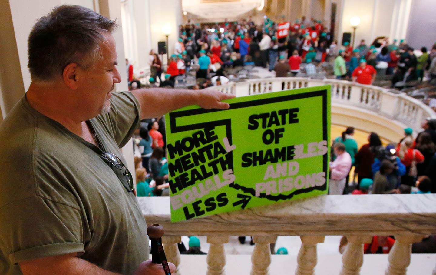 Oklahoma state Capitol protests