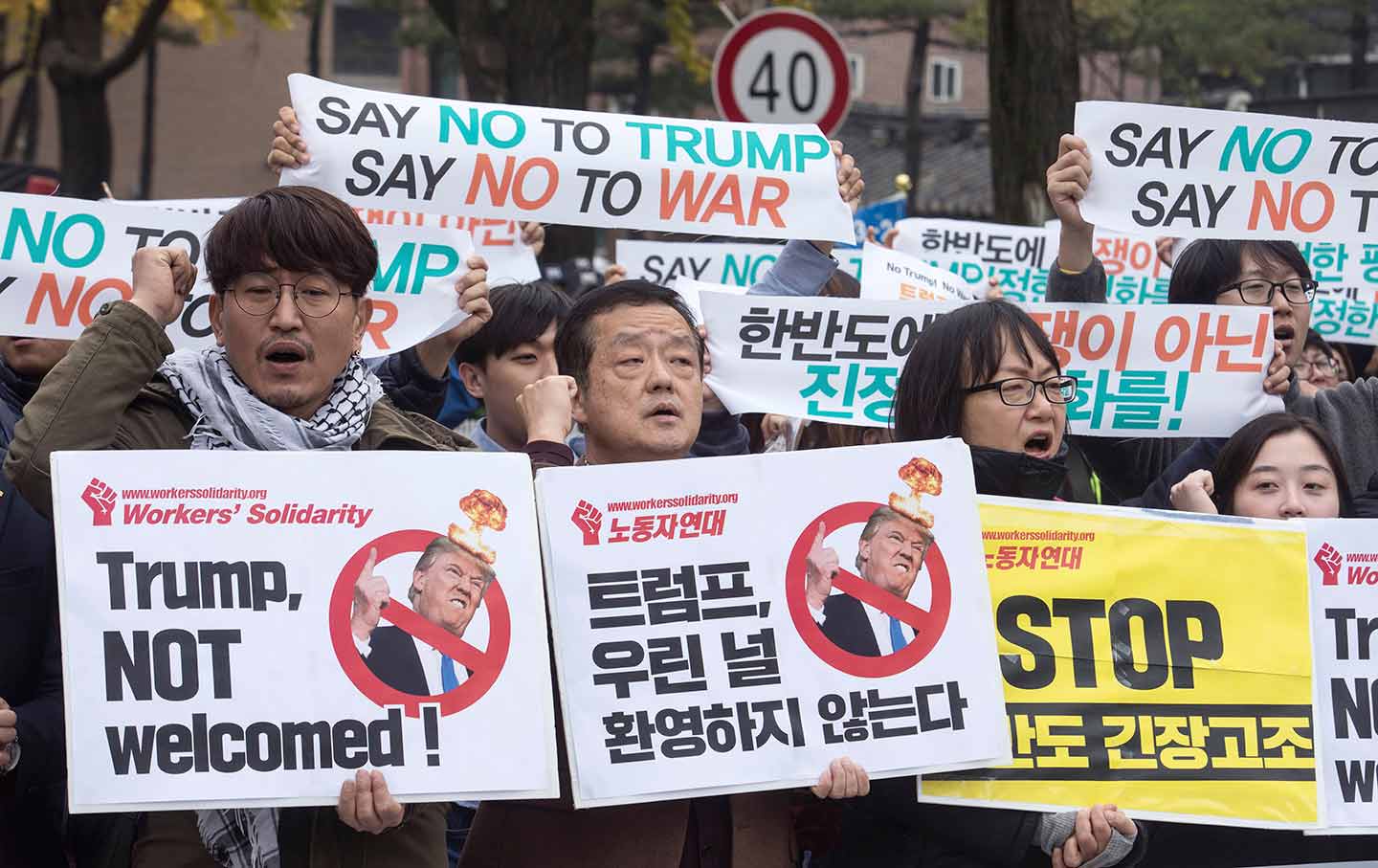 South Korea Trump Protest