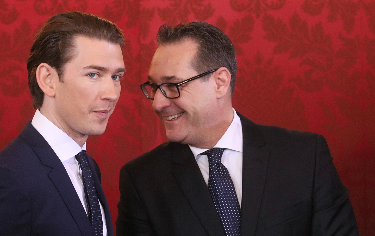 Sebastian Kurz and Heinz-Christian Strache