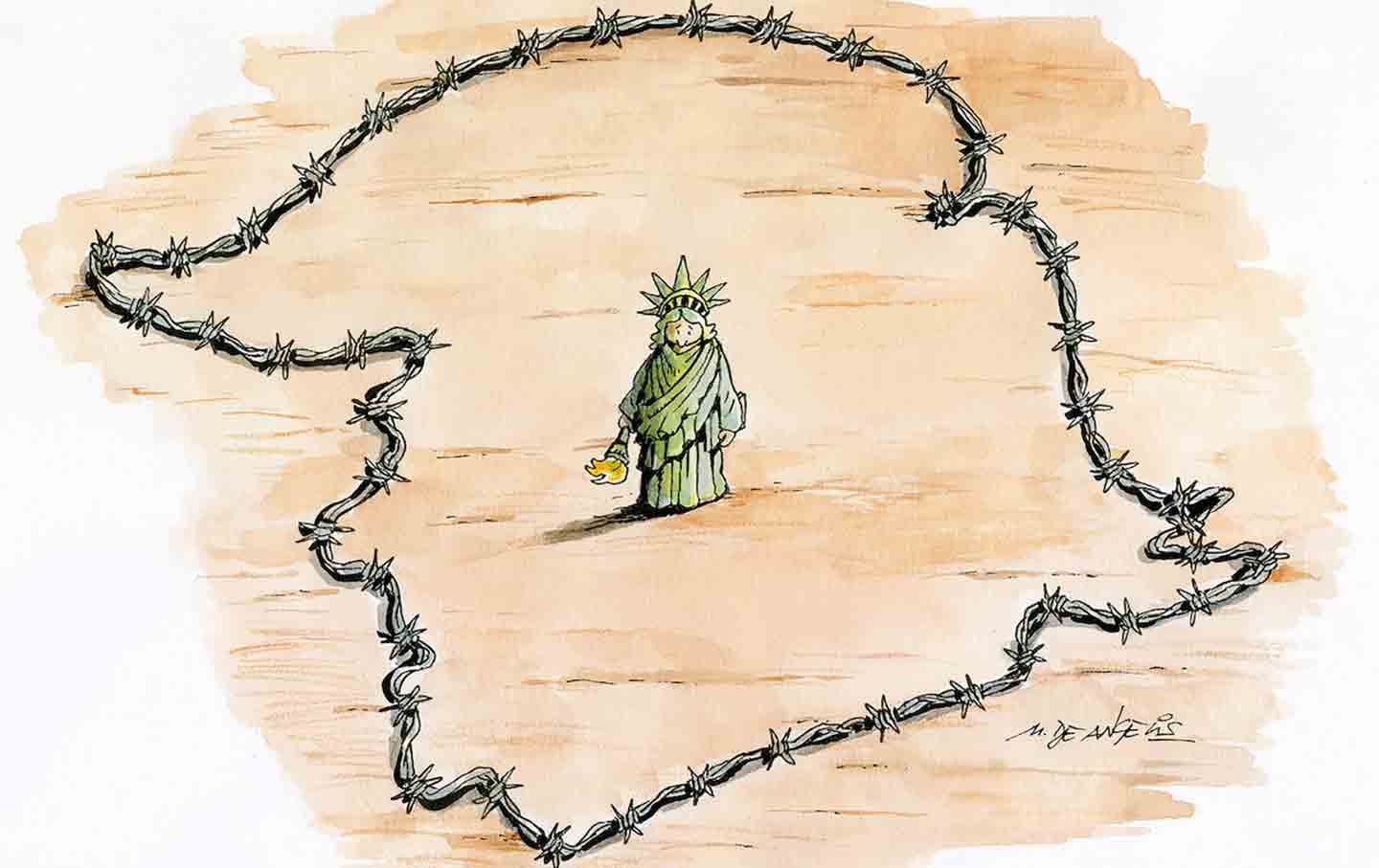 Lady Liberty in Custody